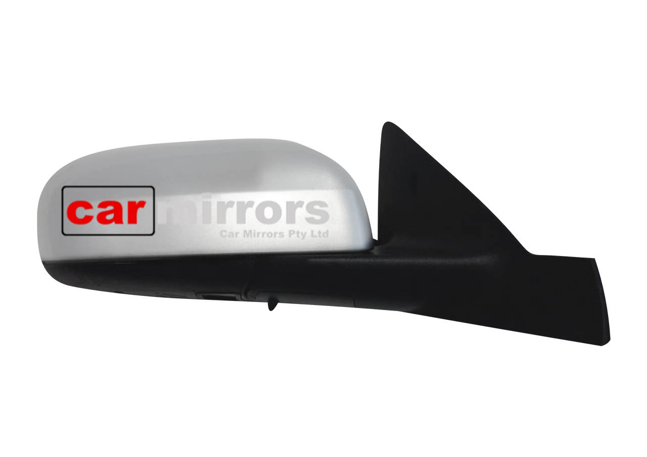 Left Side Replacement Mirror Glass For 2004-2006 Volvo S60 S80 - Flat, Power Adjustment, Gray