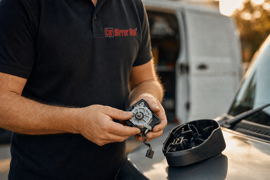 Car Mirror Man technician, Brisbane silo page spec image