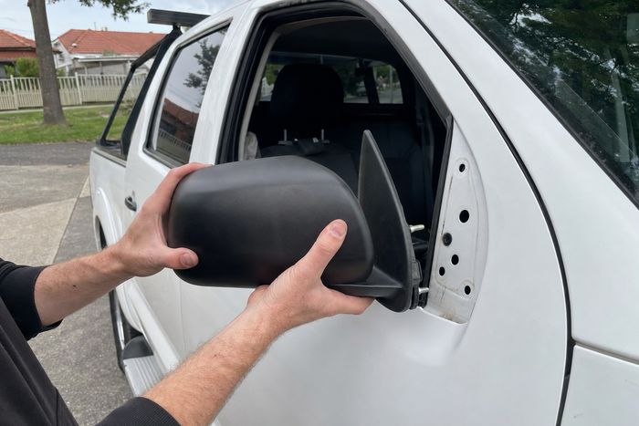 Car Mirror Man, recent job photo